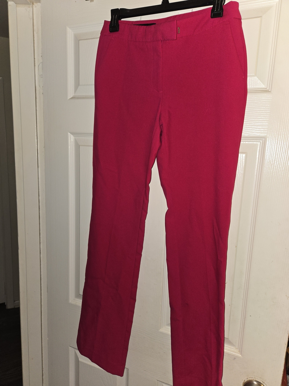 Zara Bright Pink Straight-Leg Pants